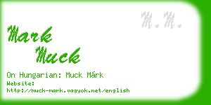 mark muck business card