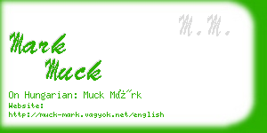 mark muck business card